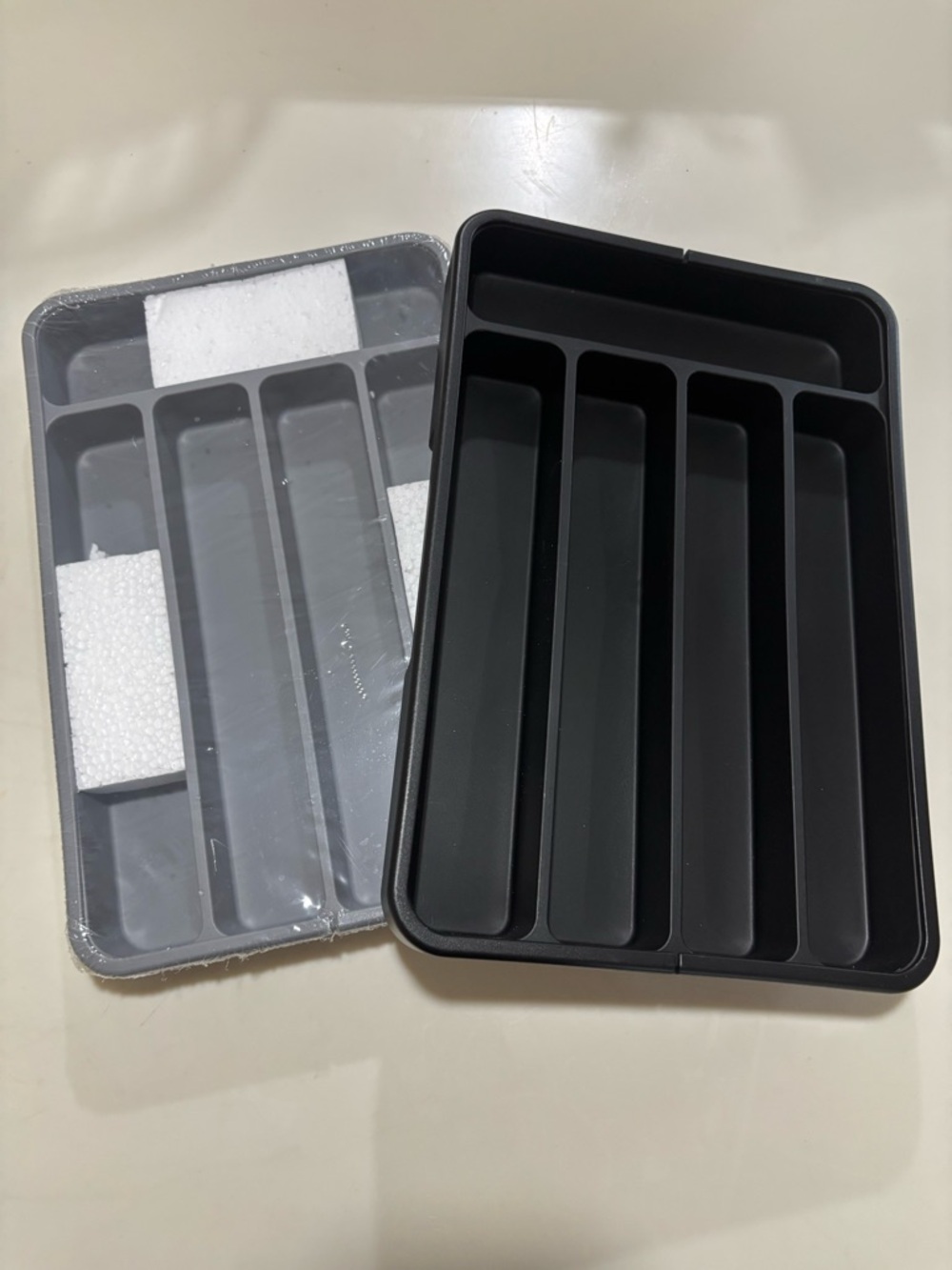Plastic Utensil Drawer Organizer Trays 2pc